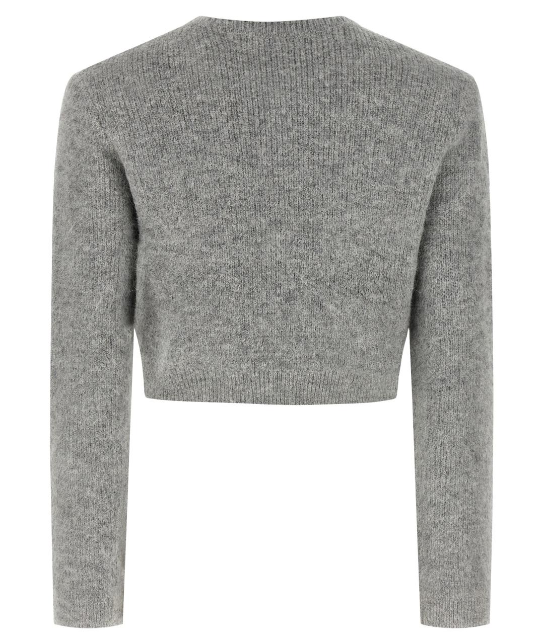 SELF-PORTRAIT Серый шерстяной кардиган, фото 2