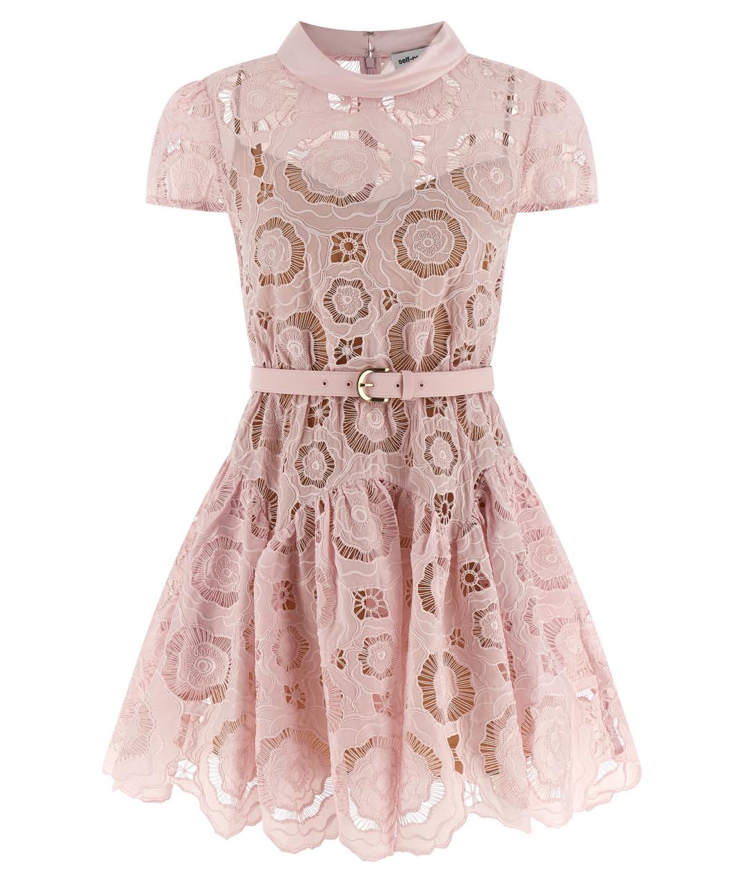 SELF-PORTRAIT Розовое повседневное платье, фото 1