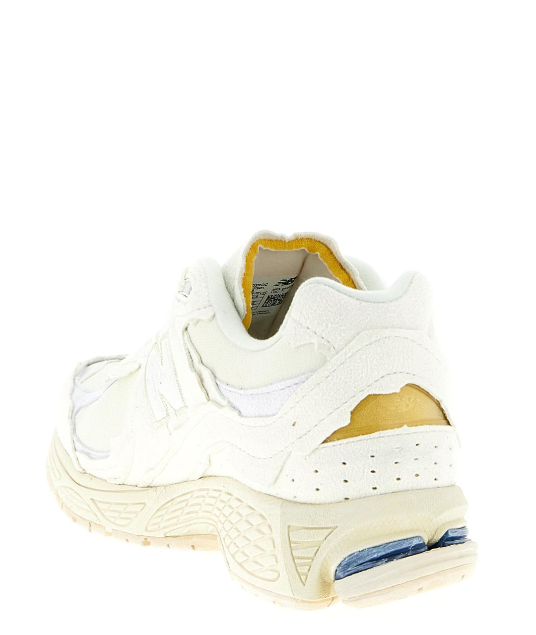 NEW BALANCE Белые кожаные низкие кроссовки / кеды, фото 3