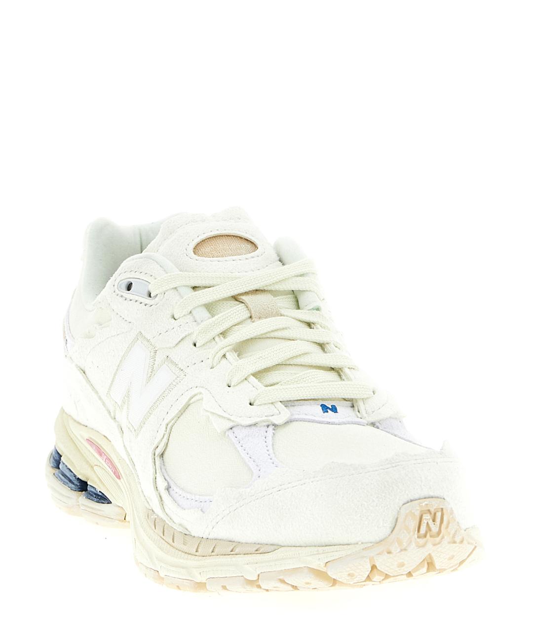 NEW BALANCE Белые кожаные низкие кроссовки / кеды, фото 2