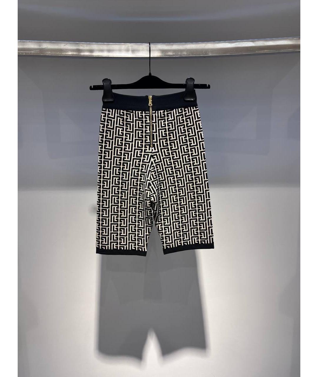 BALMAIN Черные вискозные леггинсы и велосипедки, фото 2