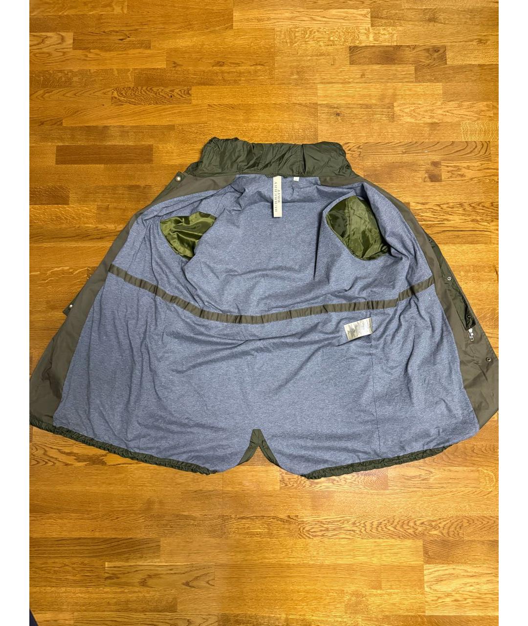 BURBERRY Хаки полиамидовый тренч / плащ, фото 8