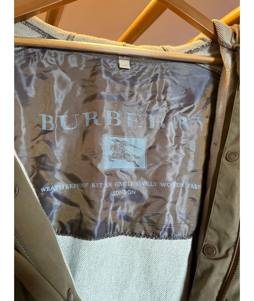 BURBERRY Хаки полиамидовый тренч / плащ, фото 3