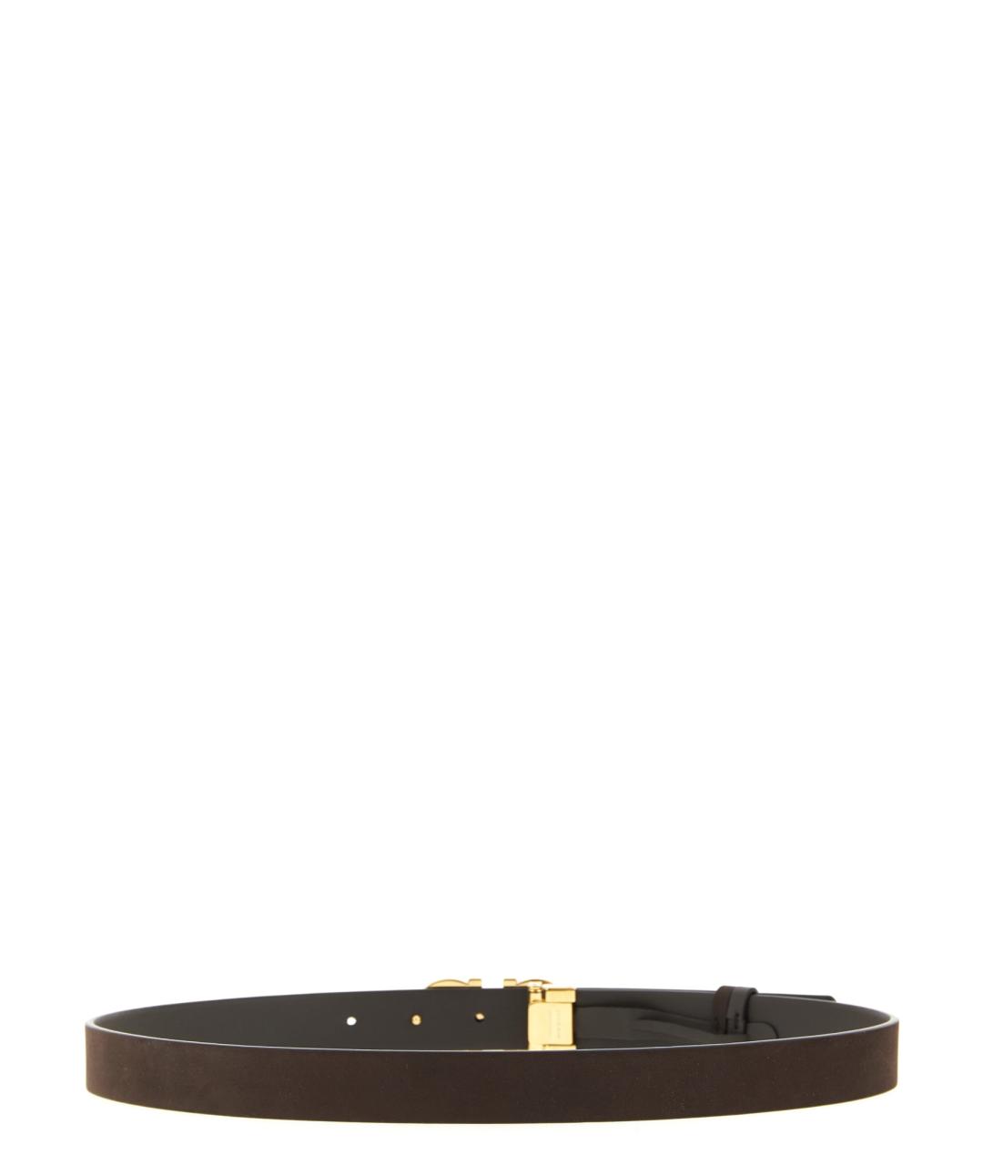 FERRAGAMO Коричневый кожаный ремень, фото 3