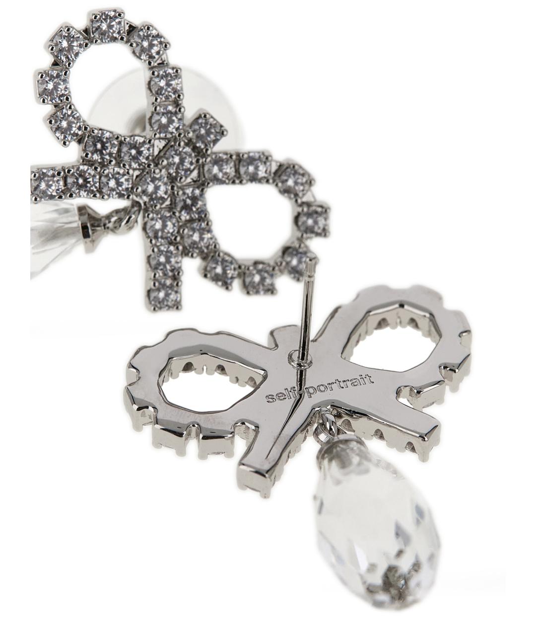 SELF-PORTRAIT Серебряные металлические серьги, фото 3