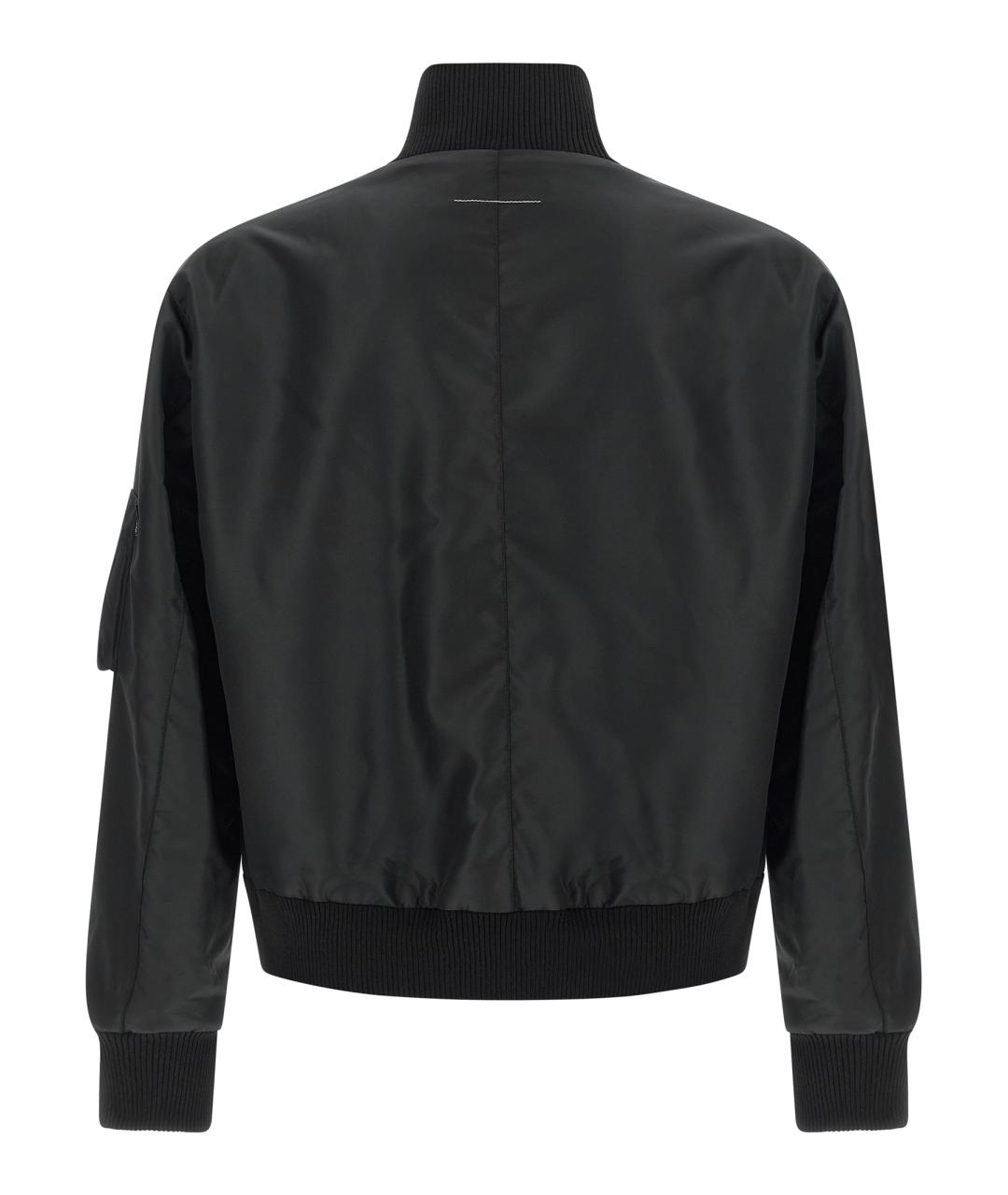 MM6 MAISON MARGIELA Черная полиамидовая куртка, фото 2