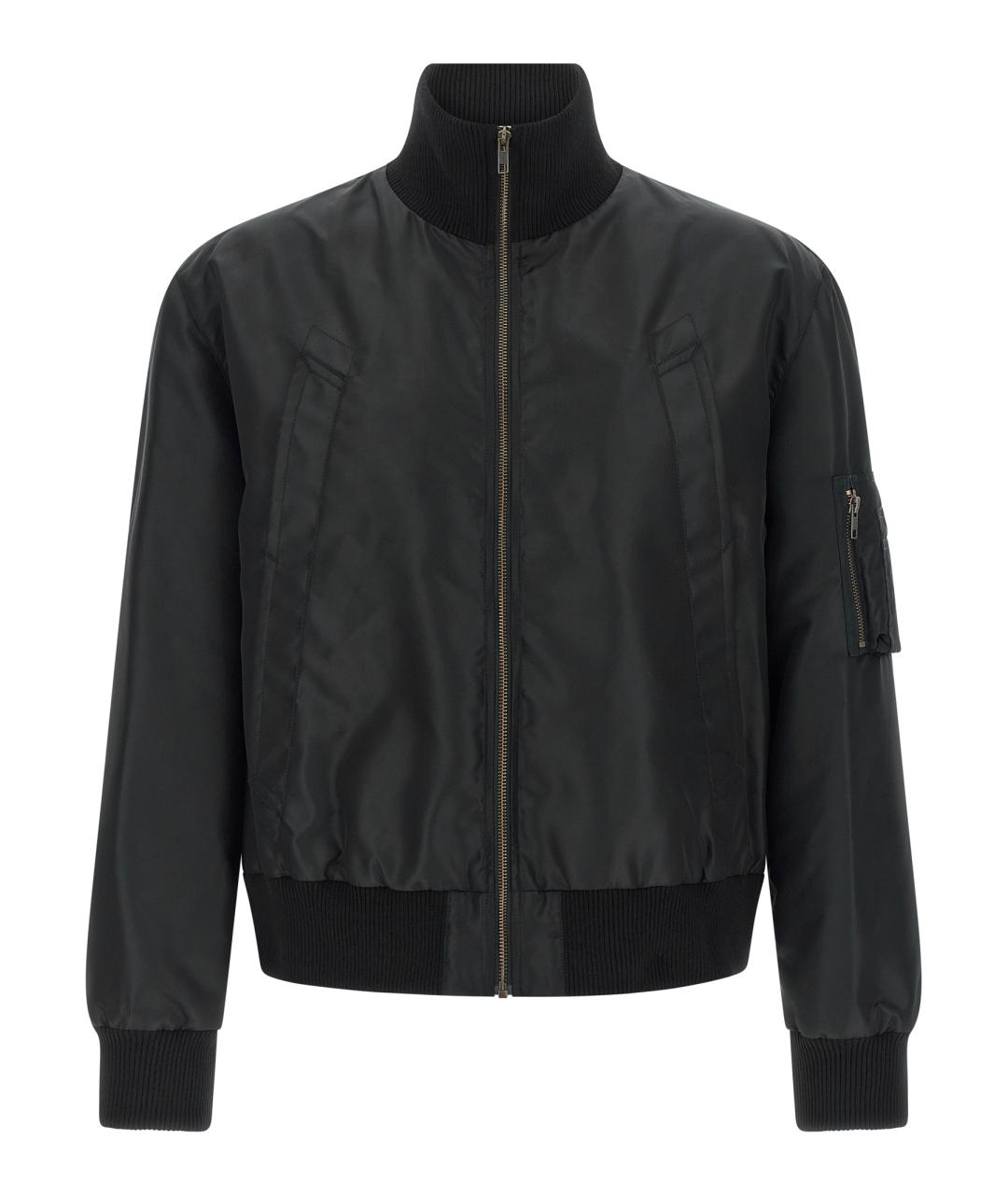 MM6 MAISON MARGIELA Черная полиамидовая куртка, фото 1