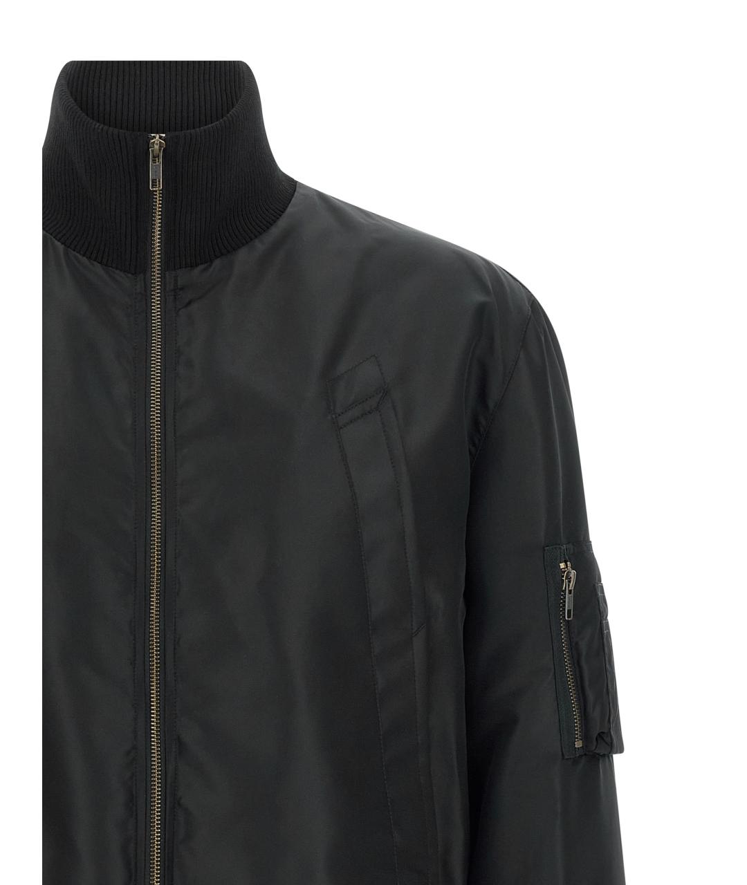 MM6 MAISON MARGIELA Черная полиамидовая куртка, фото 3