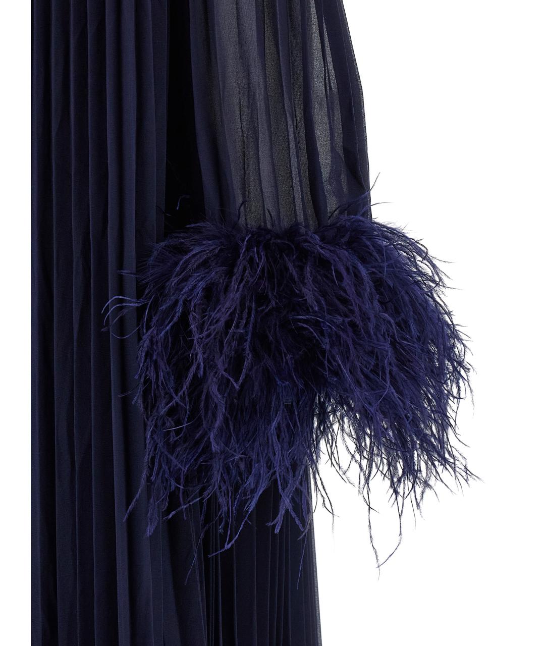 SELF-PORTRAIT Синее полиэстеровое вечернее платье, фото 4