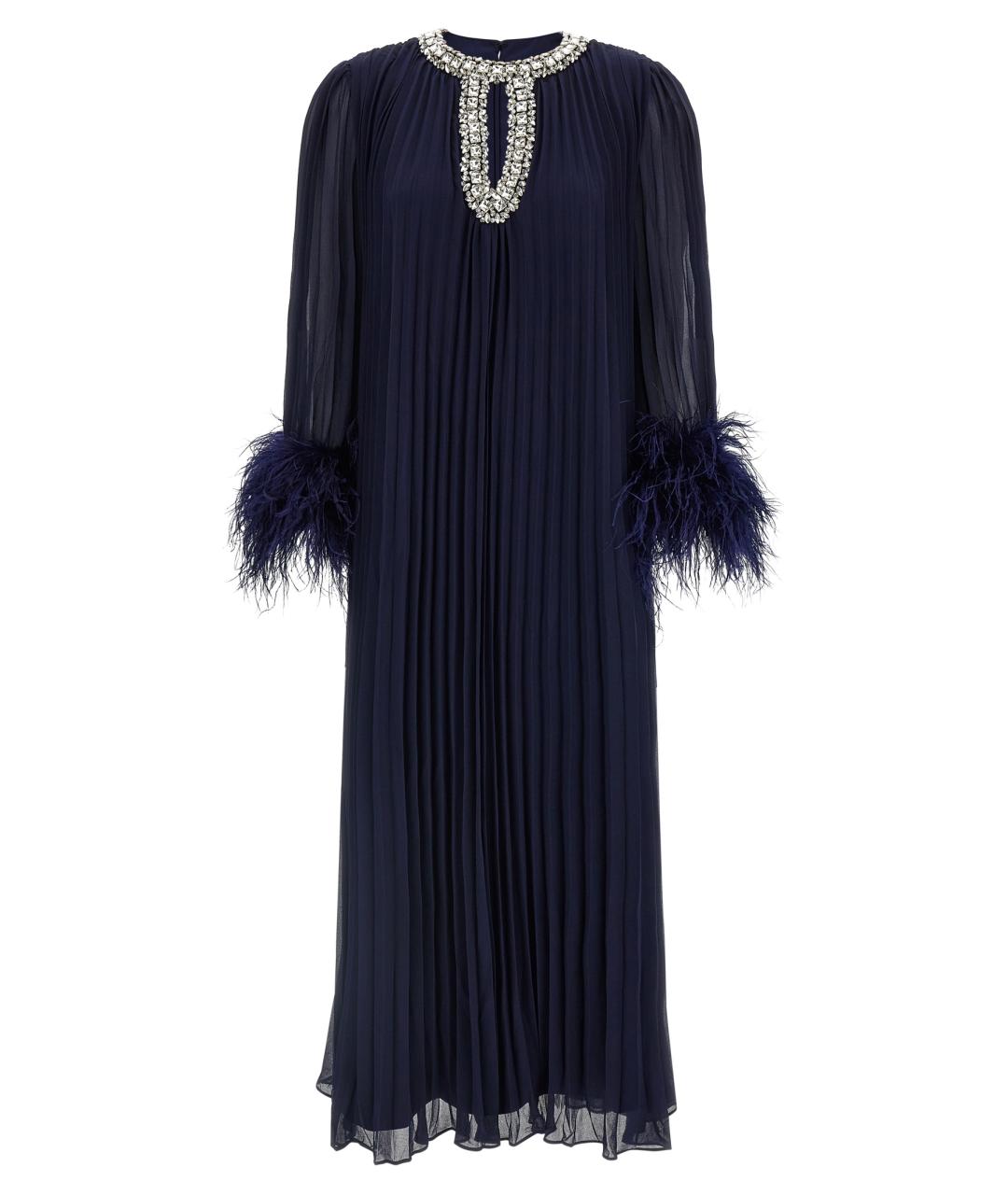 SELF-PORTRAIT Синее полиэстеровое вечернее платье, фото 1