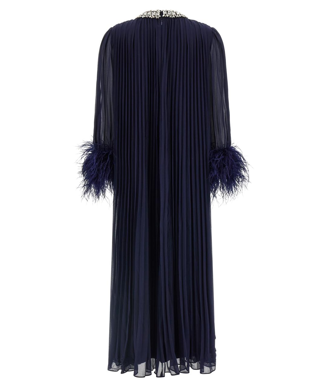 SELF-PORTRAIT Синее полиэстеровое вечернее платье, фото 2