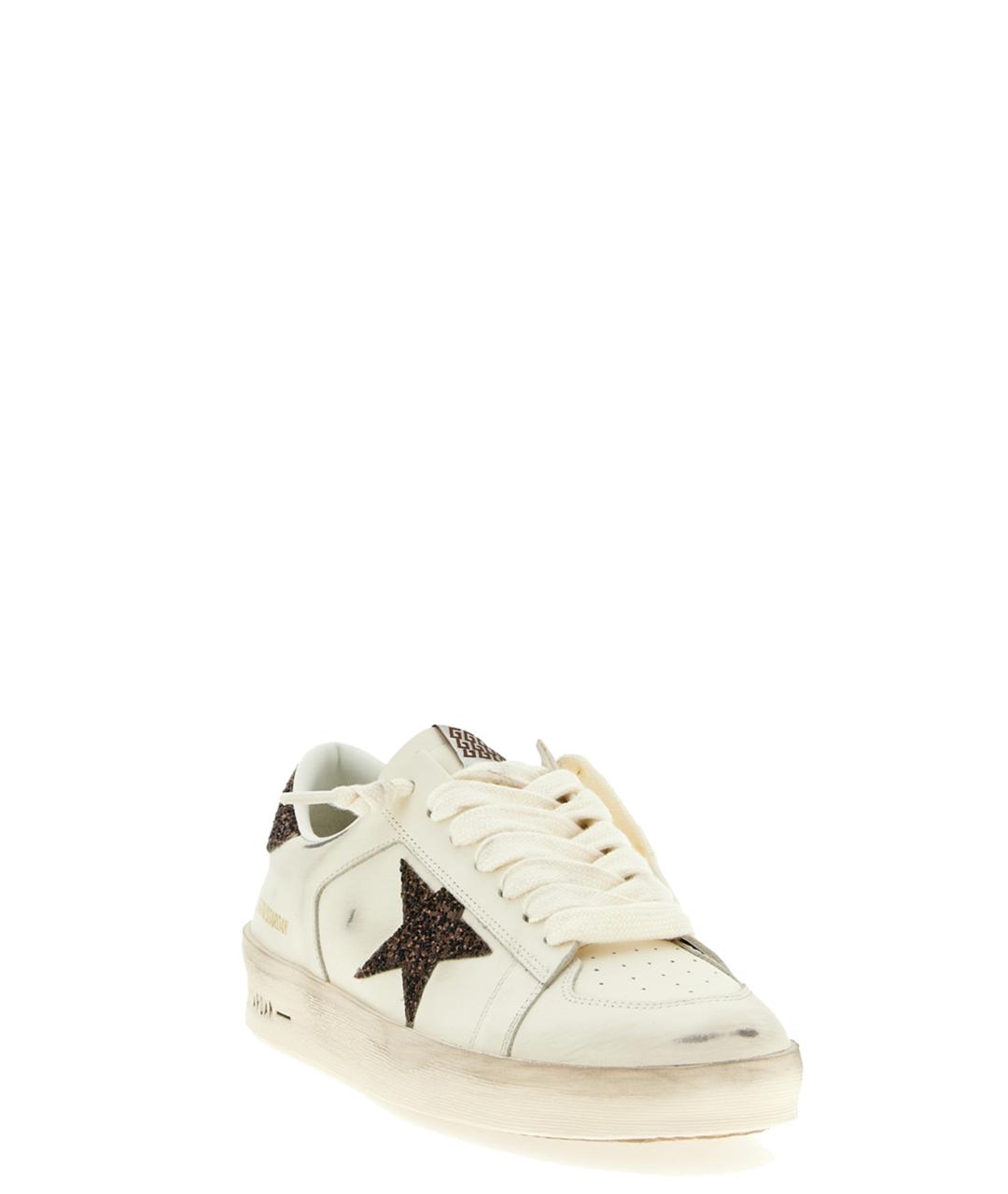 GOLDEN GOOSE DELUXE BRAND Белые кожаные кроссовки, фото 2