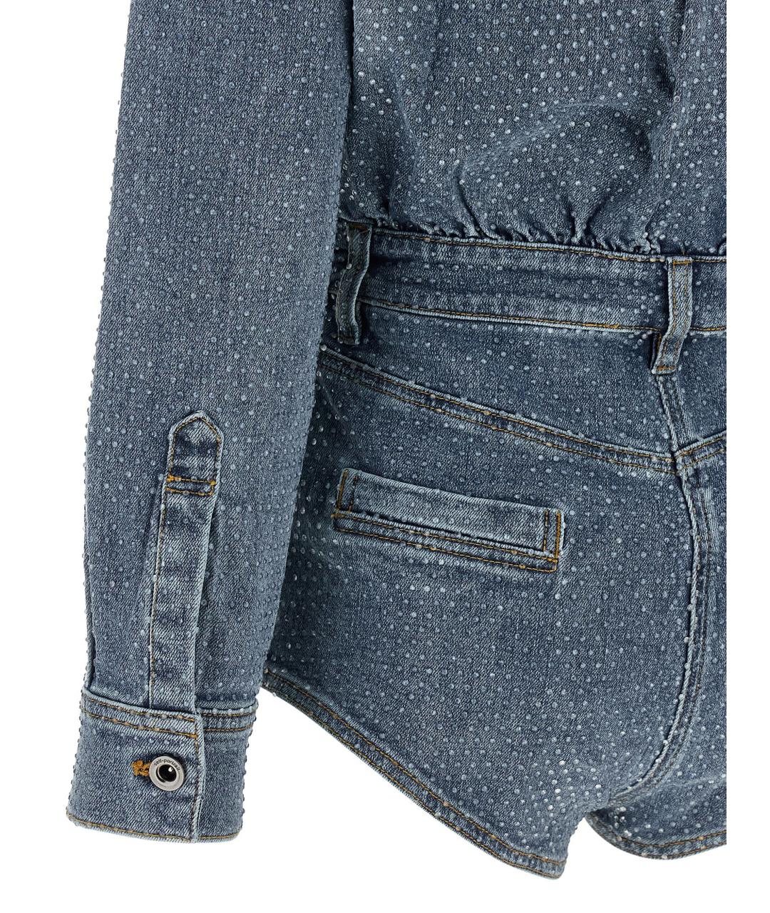 SELF-PORTRAIT Синий хлопковый комбинезон, фото 4