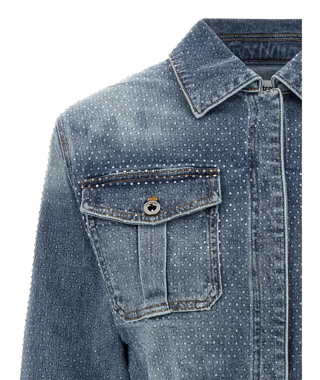 SELF-PORTRAIT Синий хлопковый комбинезон, фото 3