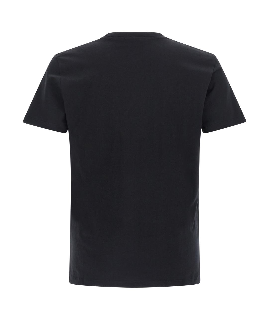 VERSACE Черная хлопковая футболка, фото 2