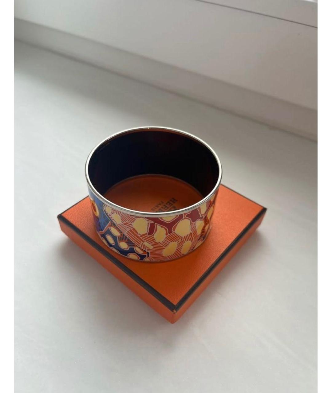 HERMES Темно-синий металлический браслет, фото 2