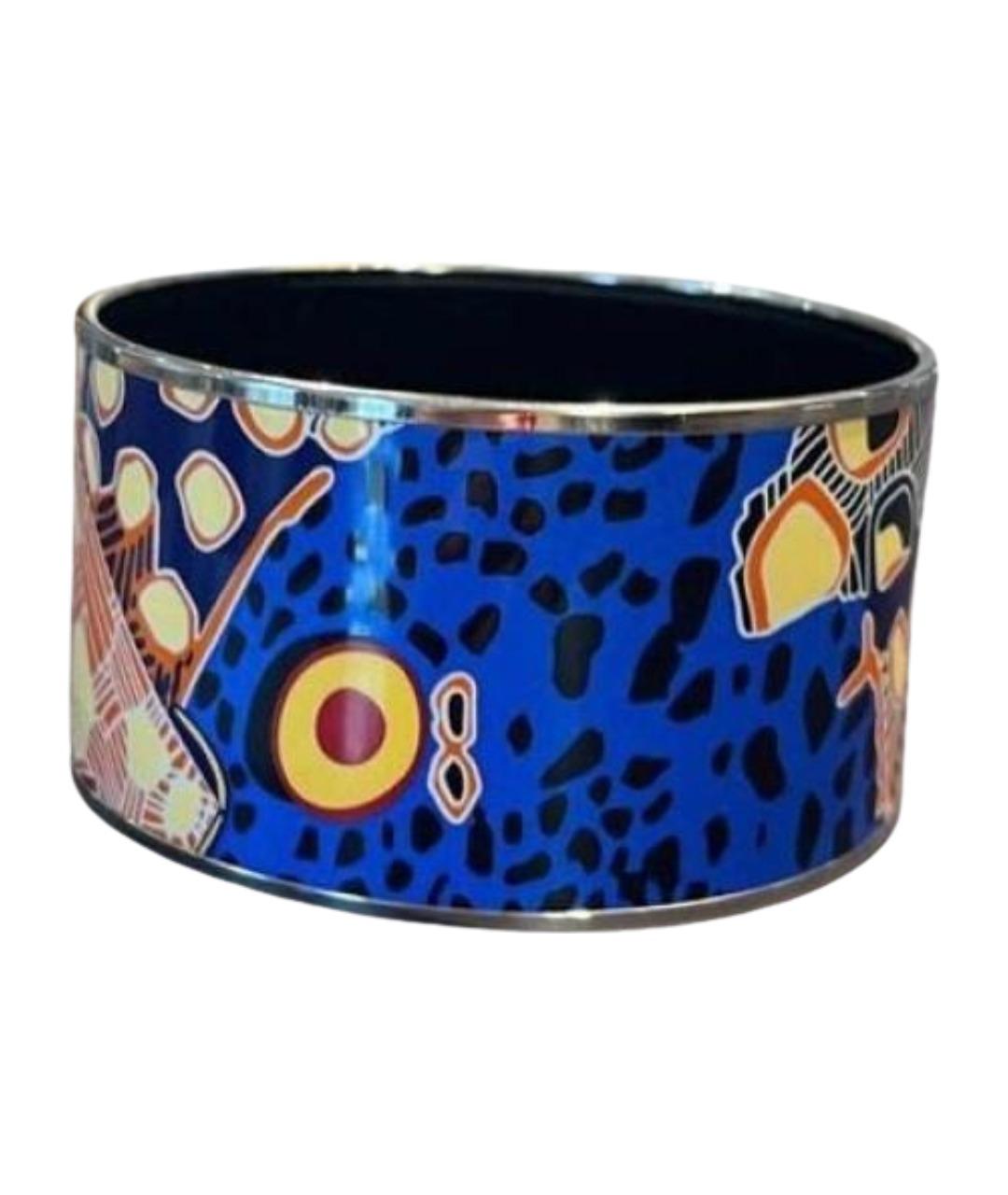 HERMES Темно-синий металлический браслет, фото 1