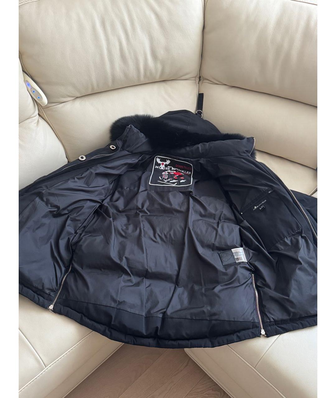 MOOSE KNUCKLES Черный хлопковый пуховик, фото 8