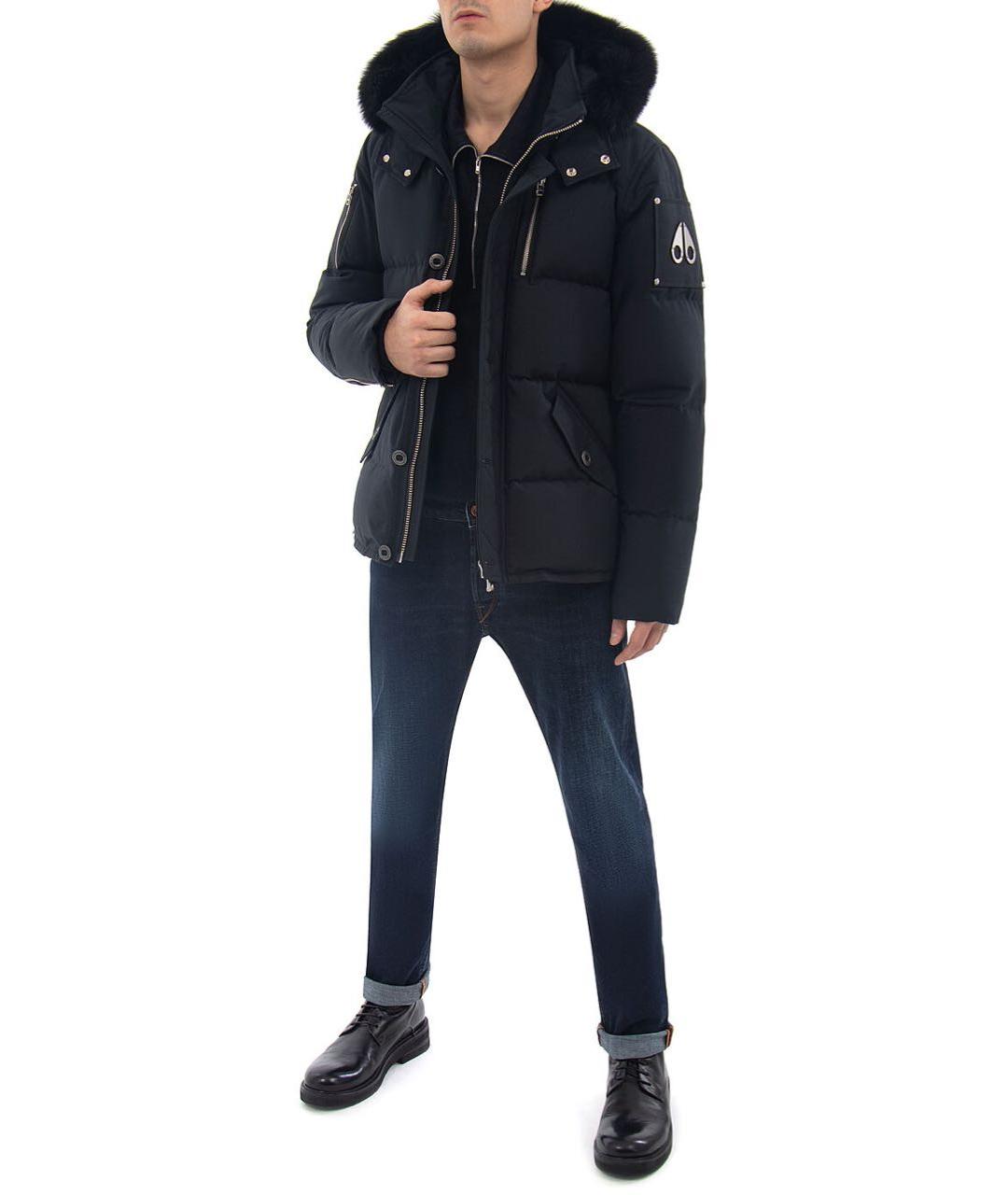 MOOSE KNUCKLES Черный хлопковый пуховик, фото 2