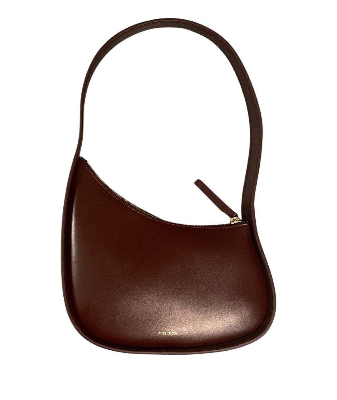 THE ROW Коричневая кожаная сумка с короткими ручками, фото 1