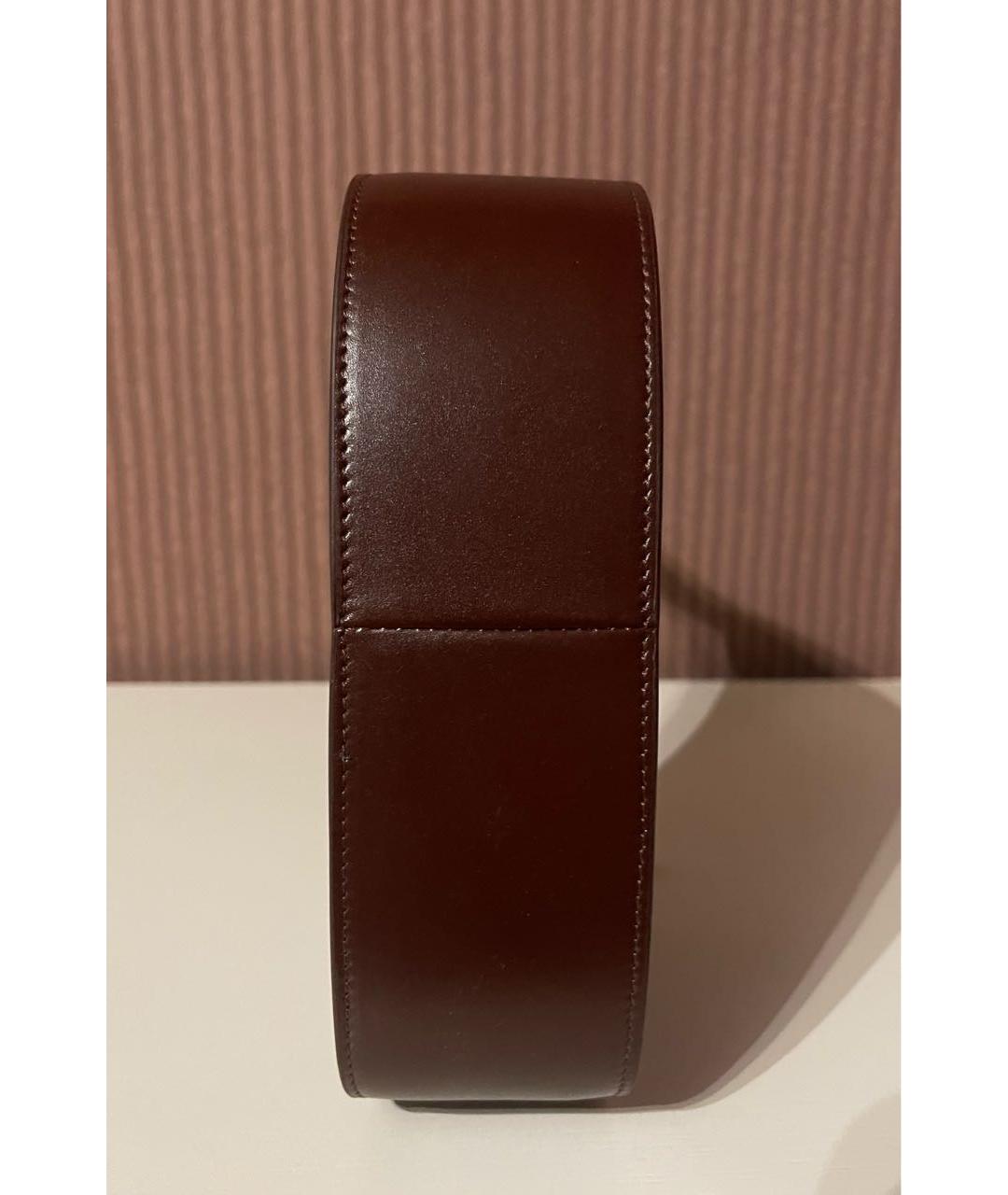 THE ROW Коричневая кожаная сумка с короткими ручками, фото 5