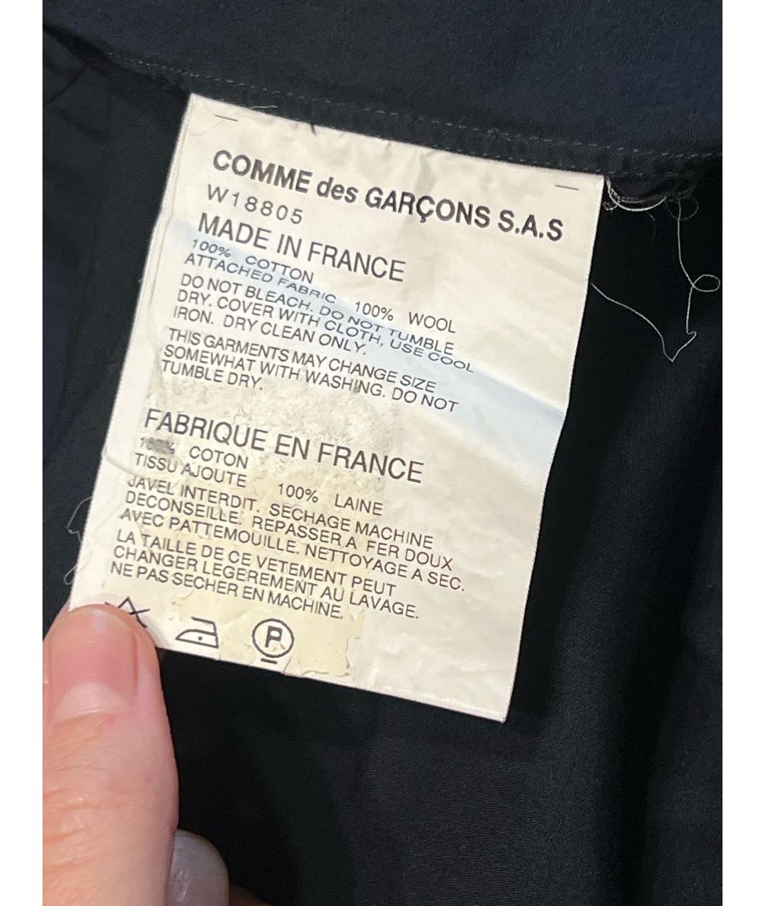 COMME DES GARÇONS SHIRT Темно-синяя хлопковая рубашка, фото 6