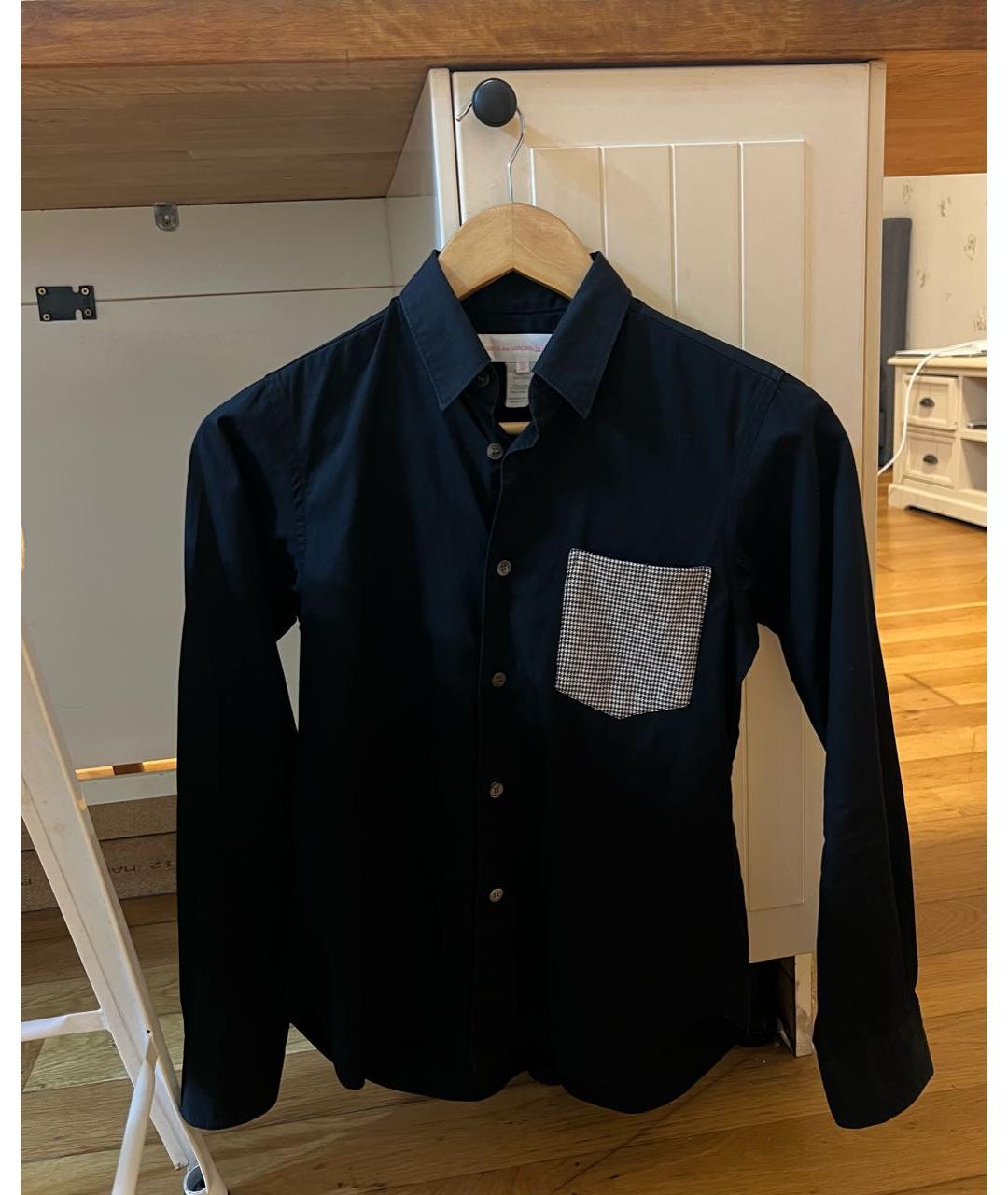 COMME DES GARÇONS SHIRT Темно-синяя хлопковая рубашка, фото 8