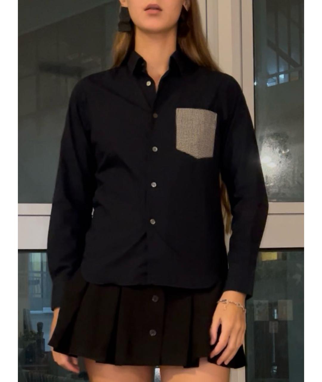 COMME DES GARÇONS SHIRT Темно-синяя хлопковая рубашка, фото 2