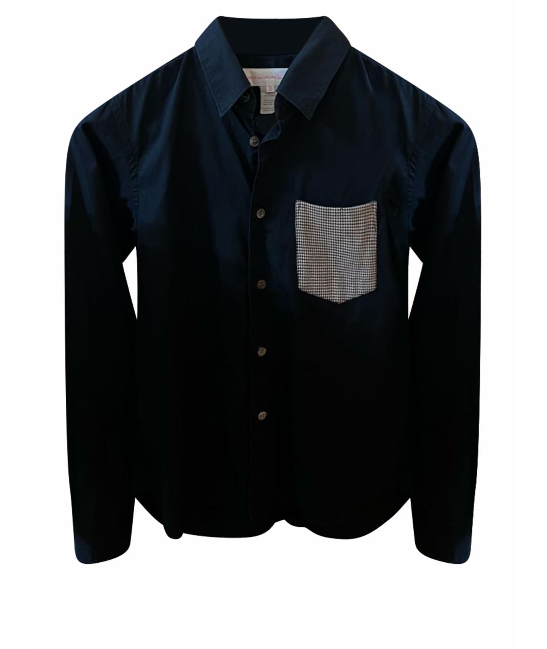 COMME DES GARÇONS SHIRT Темно-синяя хлопковая рубашка, фото 1