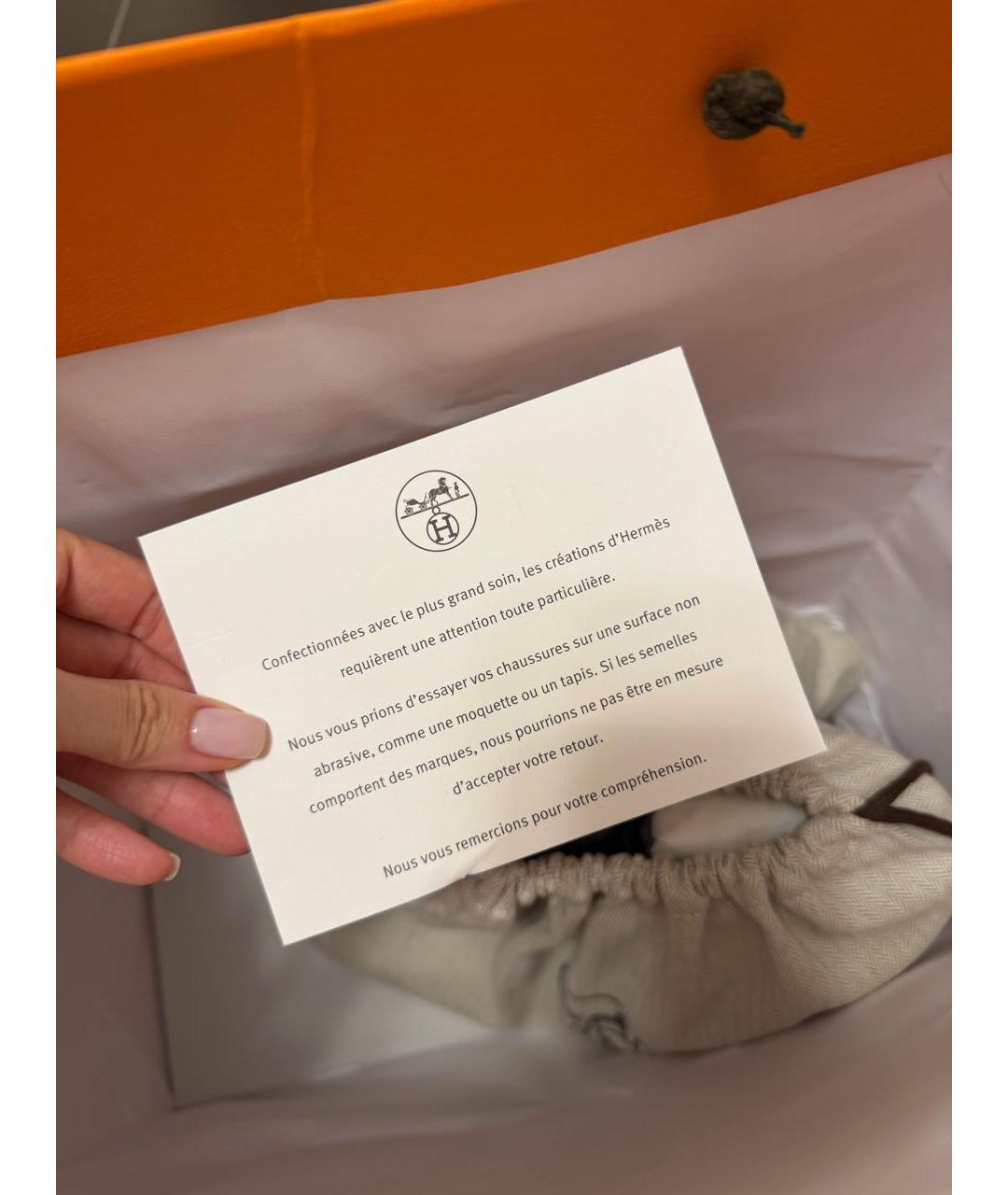 HERMES Черные кожаные ботильоны, фото 7