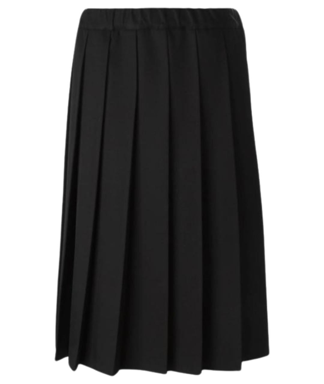 COMME DES GARÇONS Черная шерстяная юбка миди, фото 1