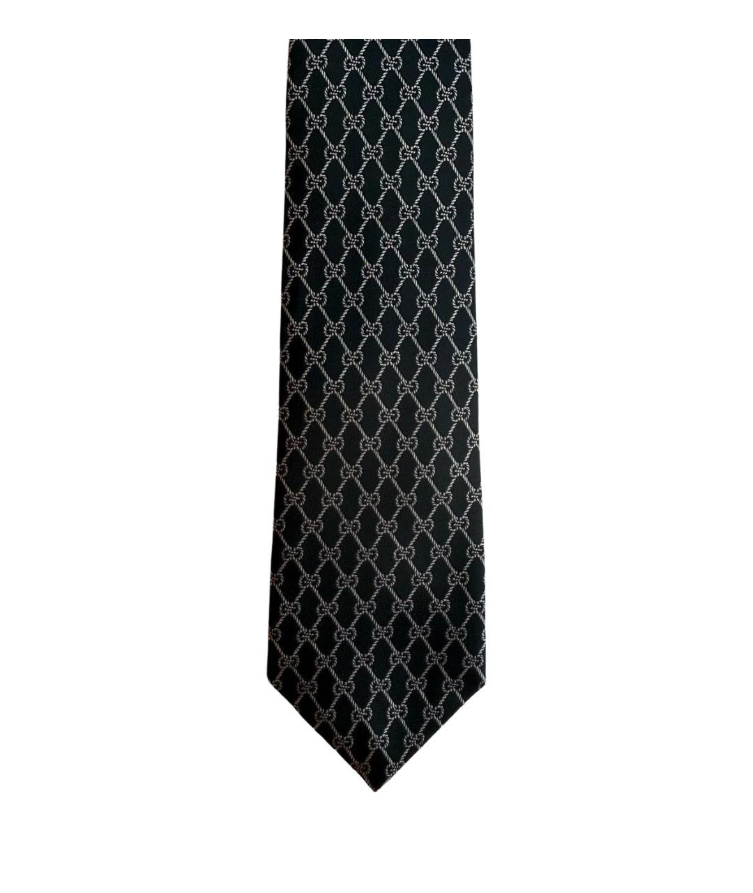 GUCCI Черный шелковый галстук, фото 1