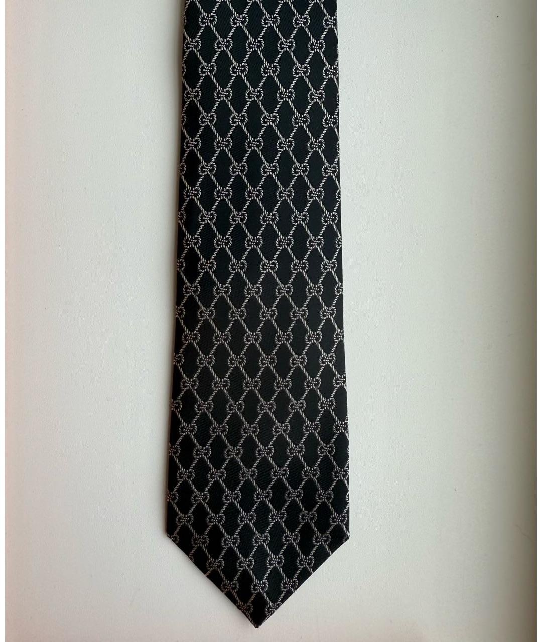 GUCCI Черный шелковый галстук, фото 4