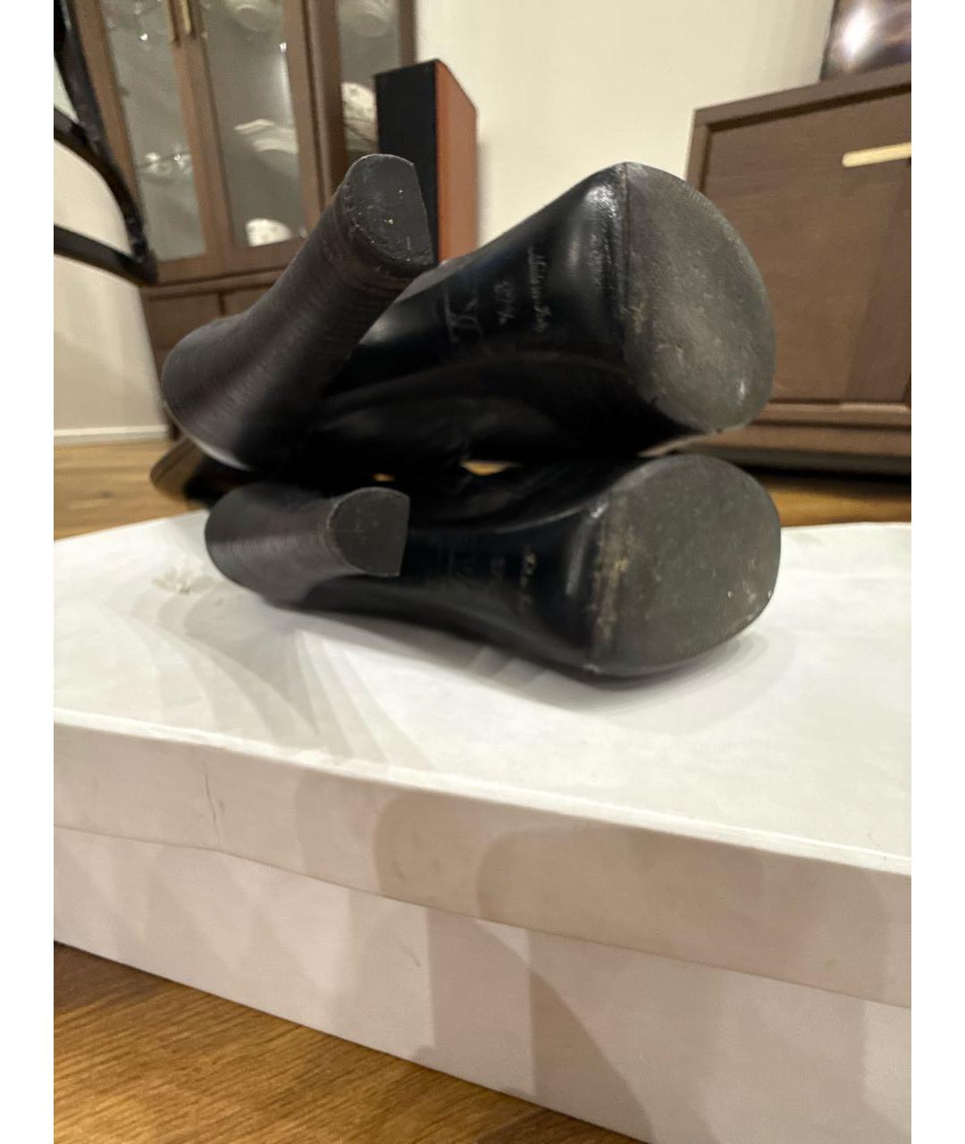 LOUIS VUITTON Черные кожаные сапоги, фото 6