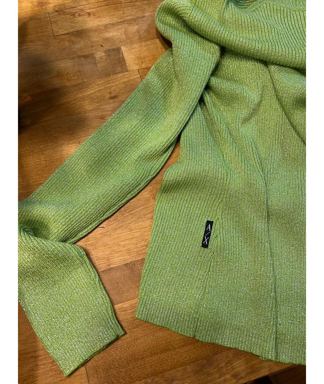 ARMANI EXCHANGE Зеленая хлопковая водолазка, фото 7