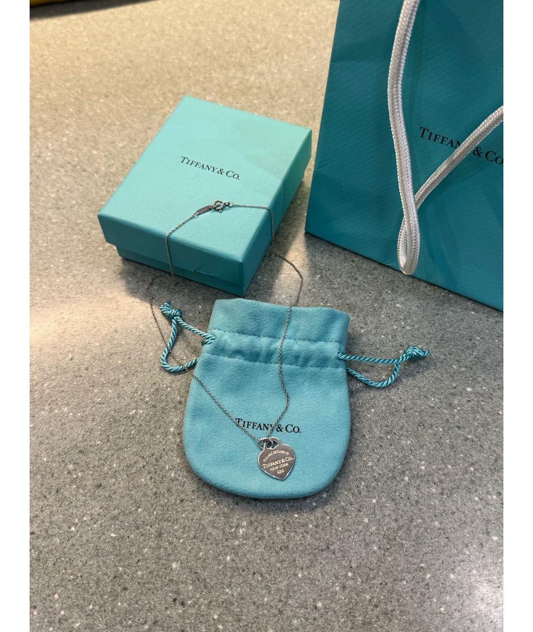 TIFFANY&CO Белое серебряное колье, фото 3