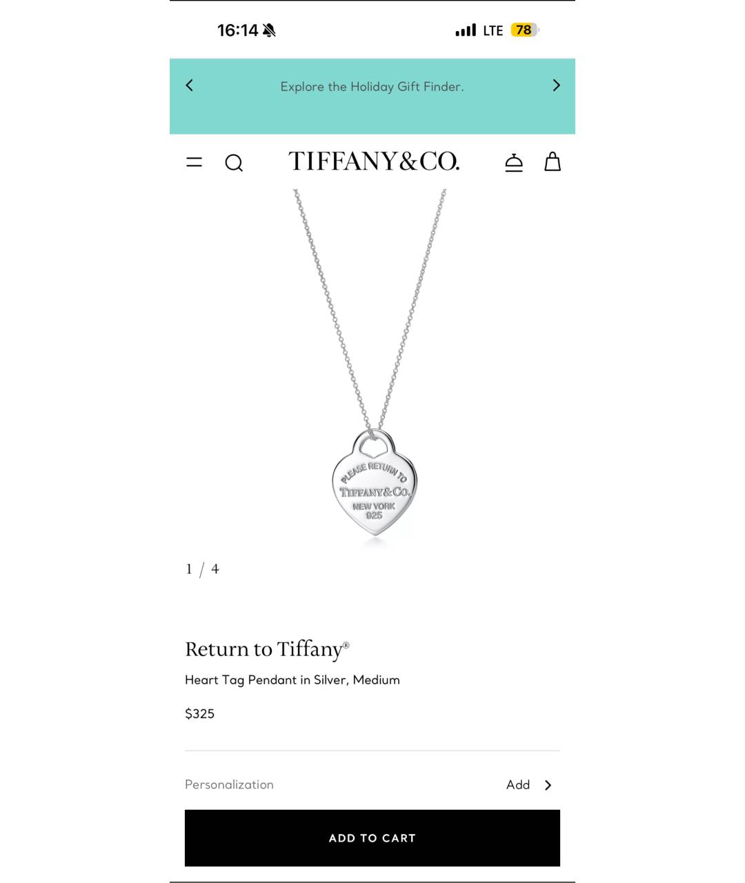 TIFFANY&CO Белое серебряное колье, фото 4