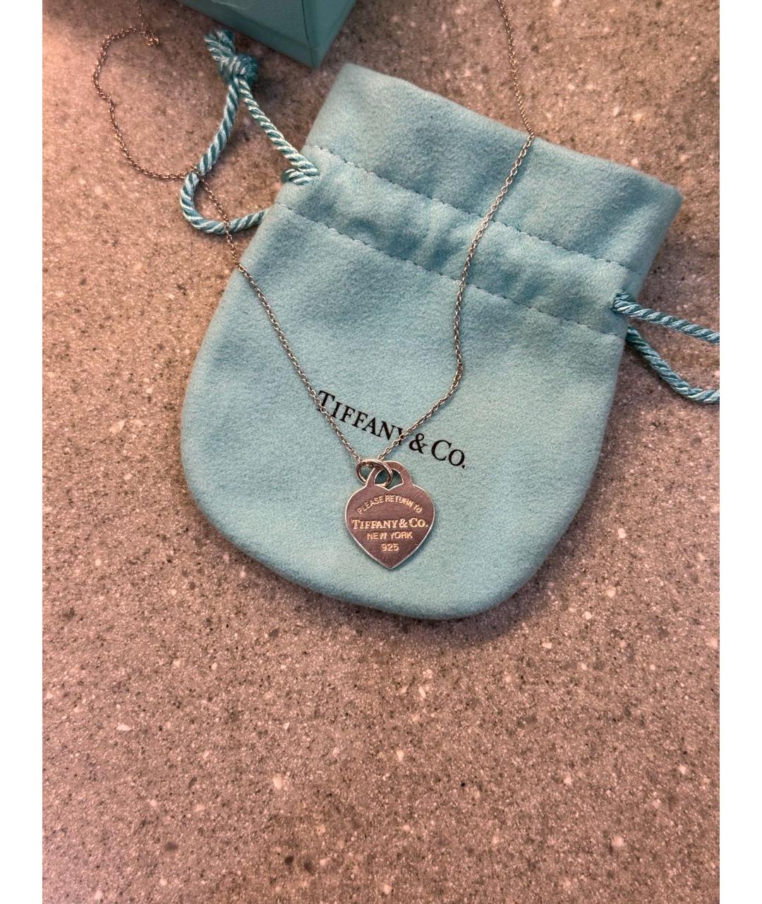 TIFFANY&CO Белое серебряное колье, фото 2