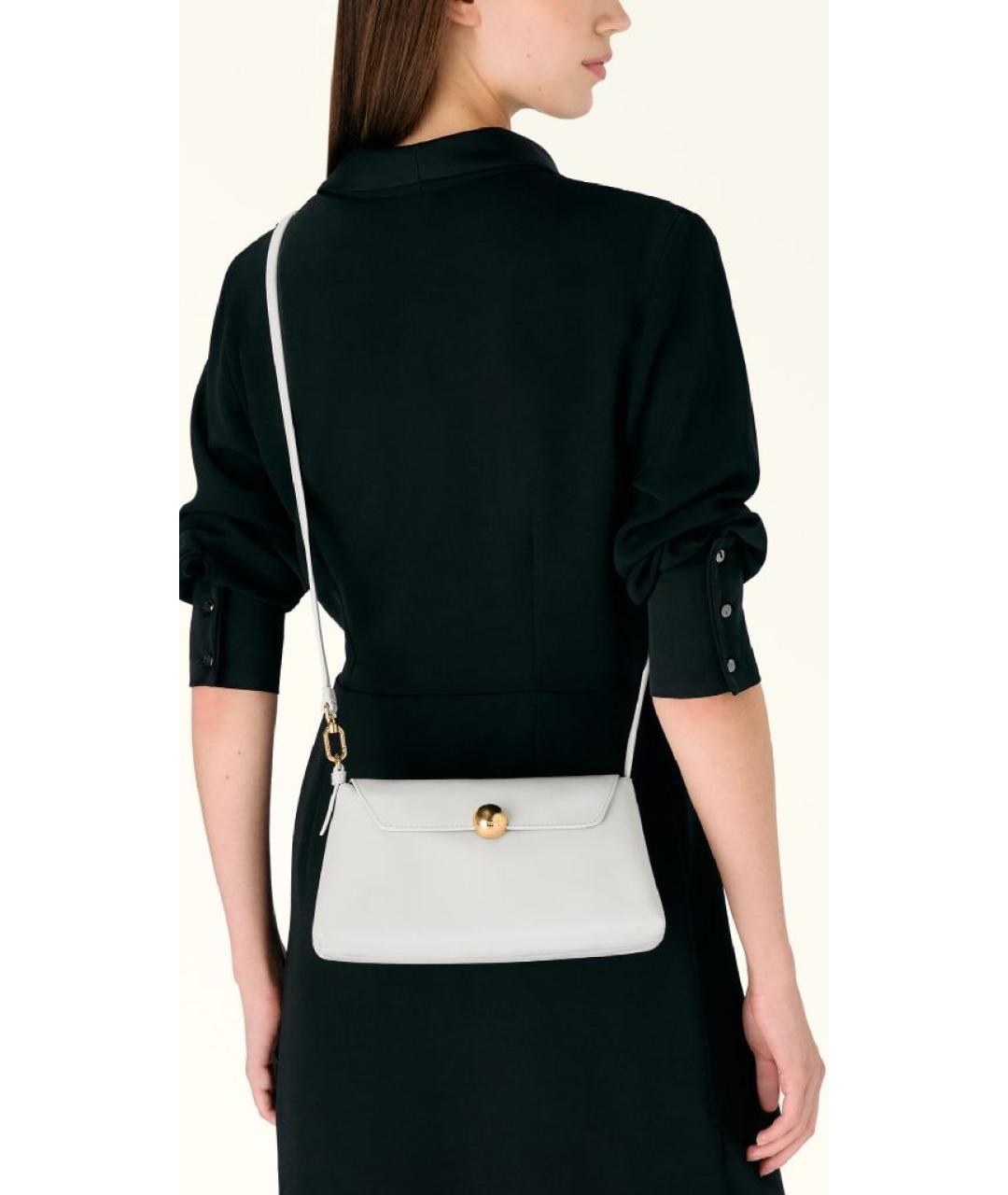 FURLA Белая кожаная сумка через плечо, фото 2