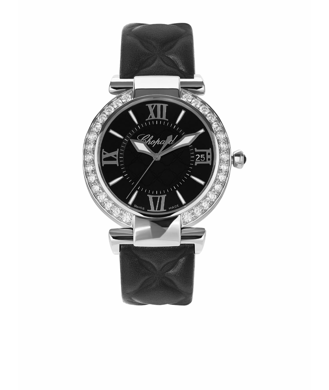 CHOPARD Черные кожаные часы, фото 1