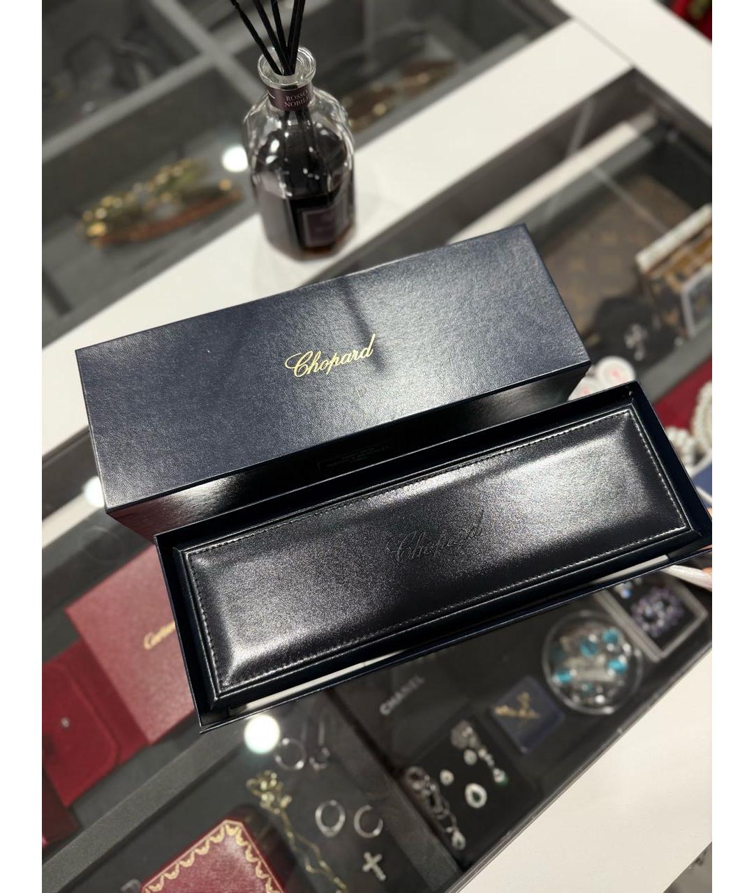 CHOPARD Черные кожаные часы, фото 4