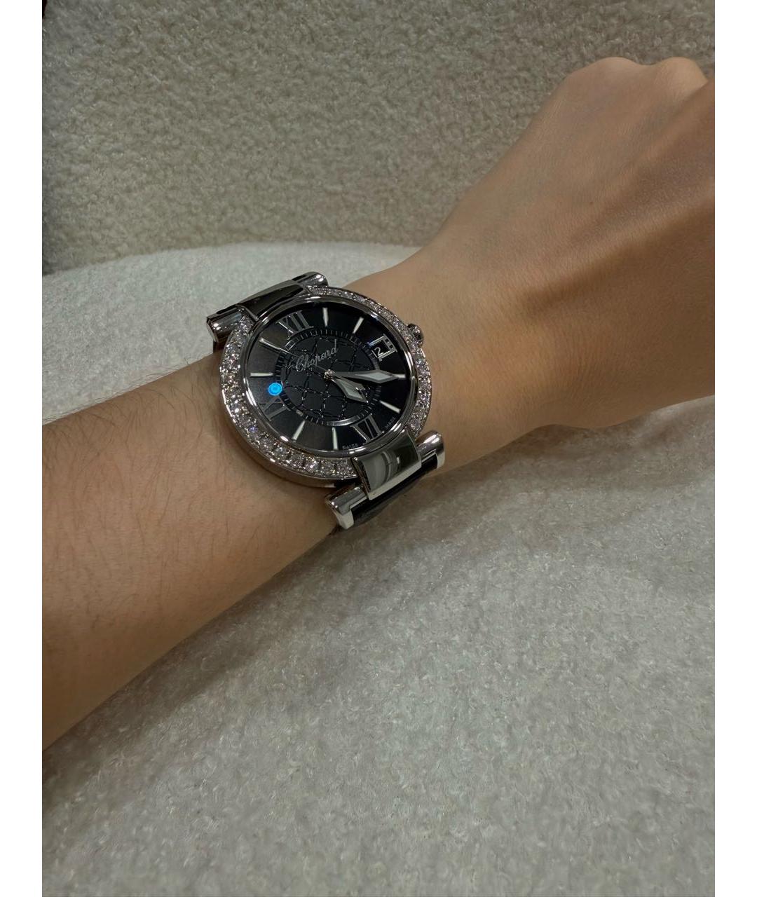 CHOPARD Черные кожаные часы, фото 7