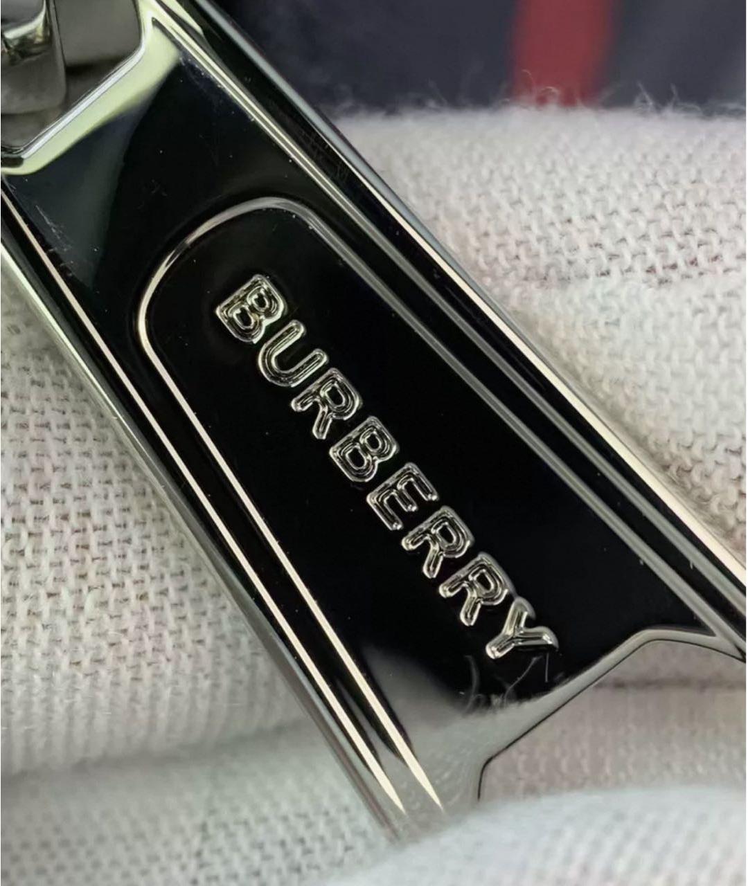 BURBERRY Темно-синий тканевый рюкзак, фото 7