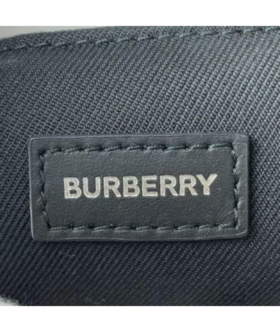 BURBERRY Темно-синий тканевый рюкзак, фото 5