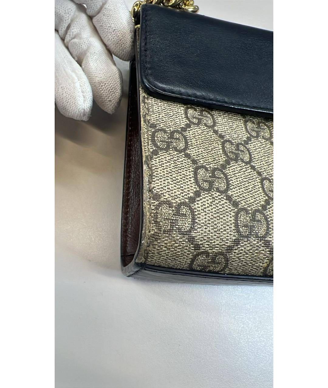 GUCCI Бежевая жаккардовая сумка через плечо, фото 8