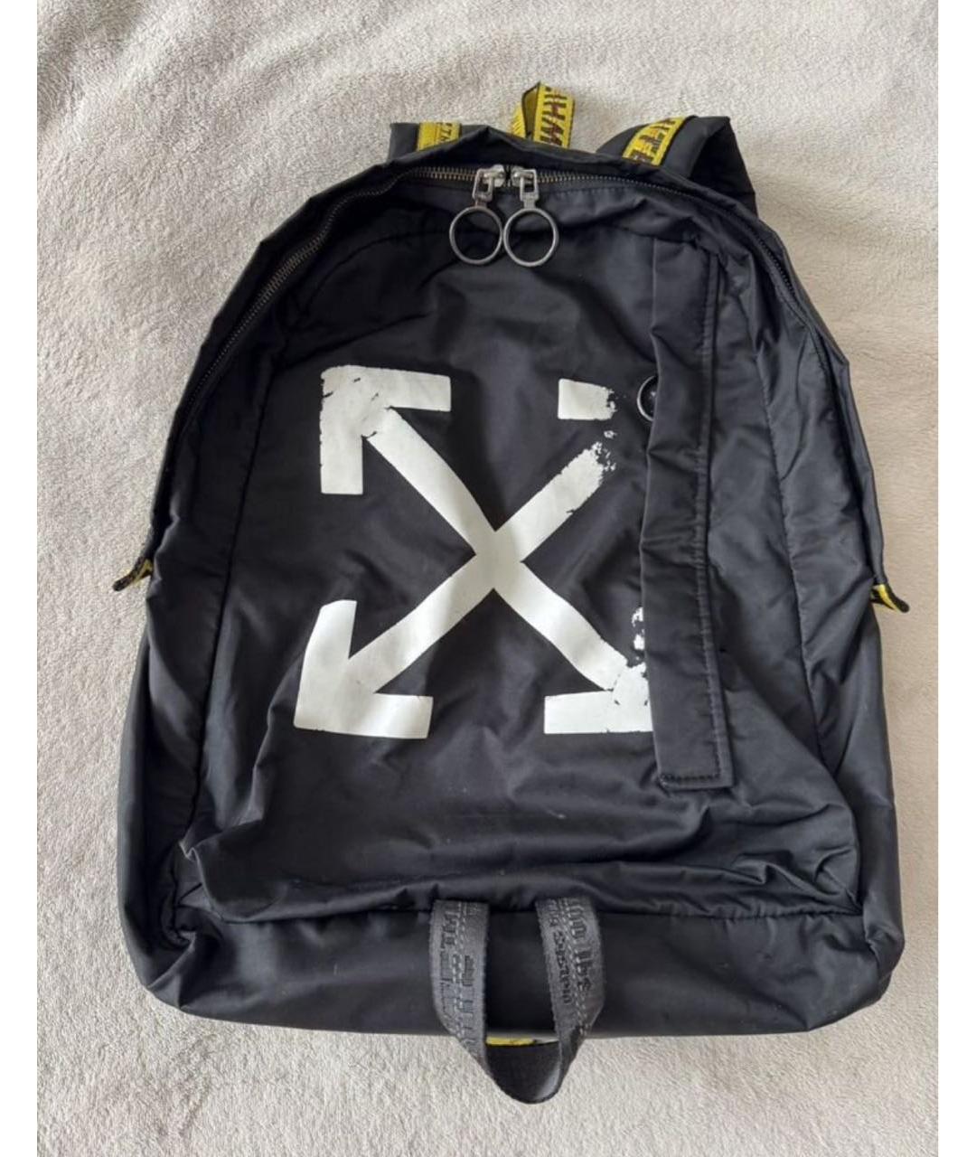 OFF-WHITE Черный рюкзак, фото 2
