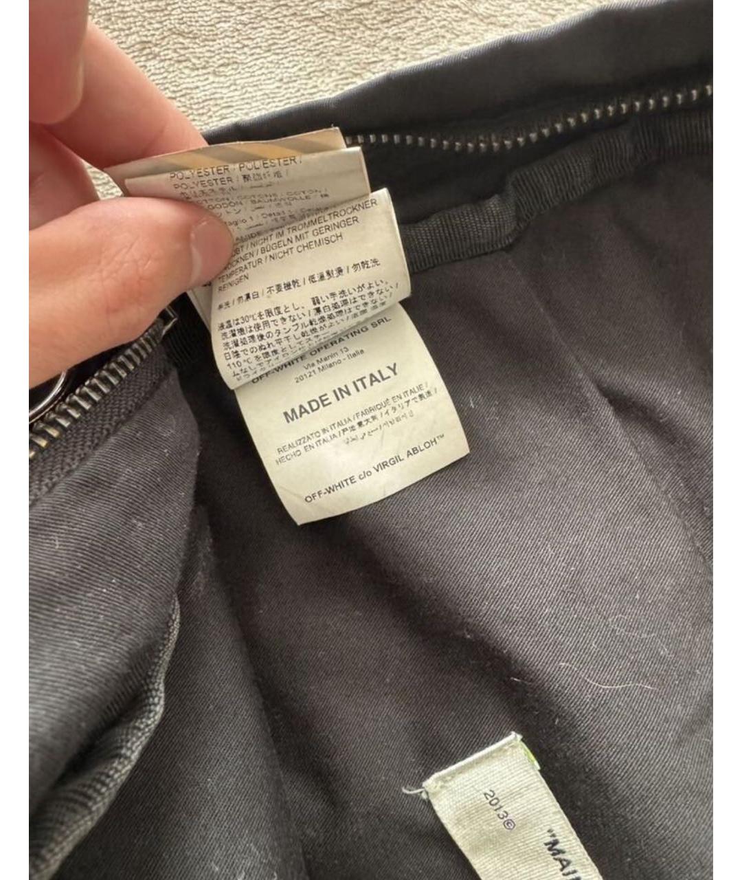 OFF-WHITE Черный рюкзак, фото 6