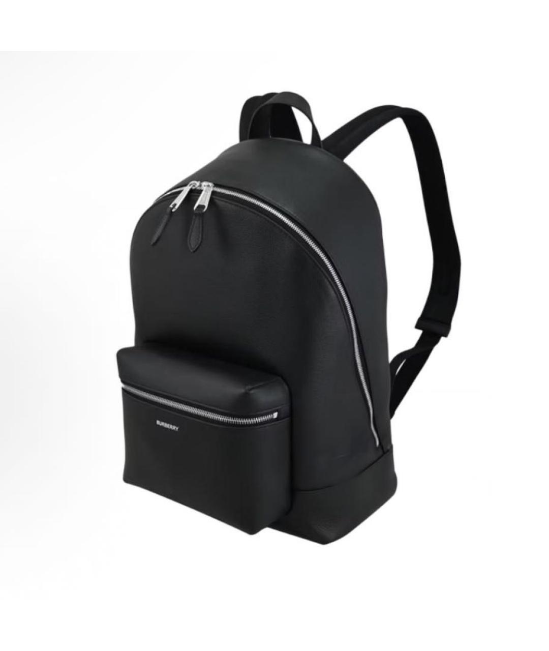 BURBERRY Черный кожаный рюкзак, фото 2