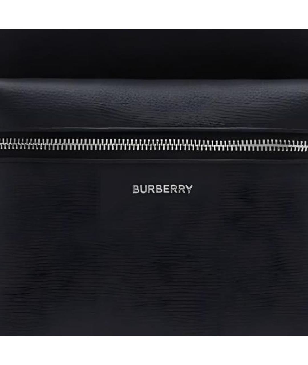 BURBERRY Черный кожаный рюкзак, фото 5