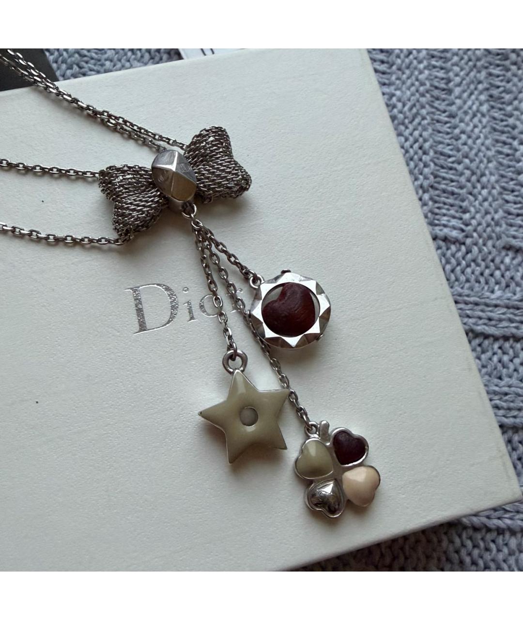 CHRISTIAN DIOR Серебряное колье, фото 3